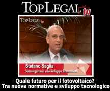 SAGLIA A TOPLEGAL TV: RINNOVABILI E NUCLEARE? SONO COMPLEMENTARI 